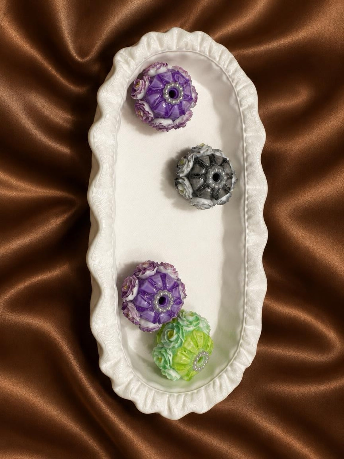 Mini Ruffle Trinket Tray | 3D Printed
