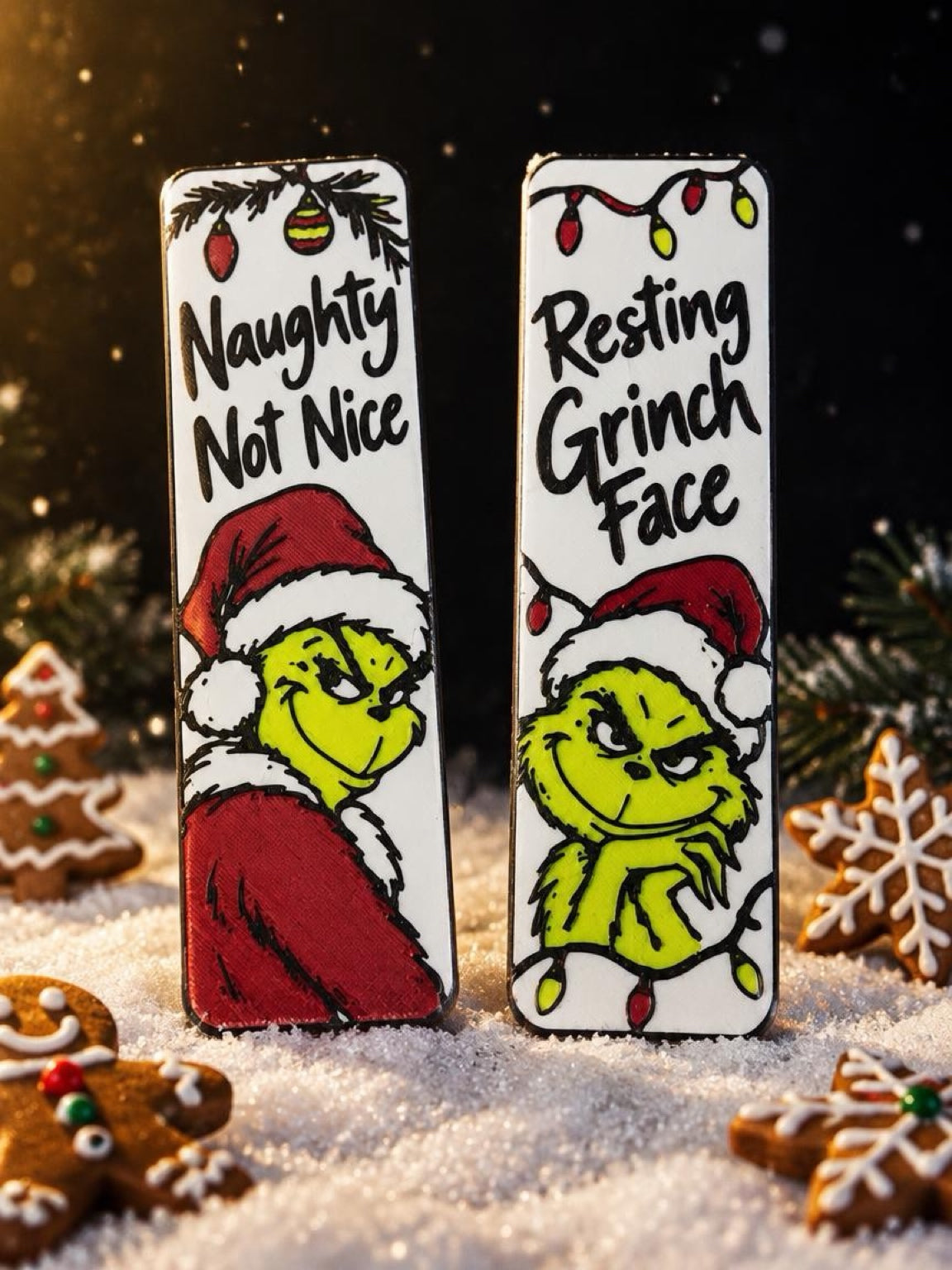 Grinchy Christmas Bookmarks – Set of 5
