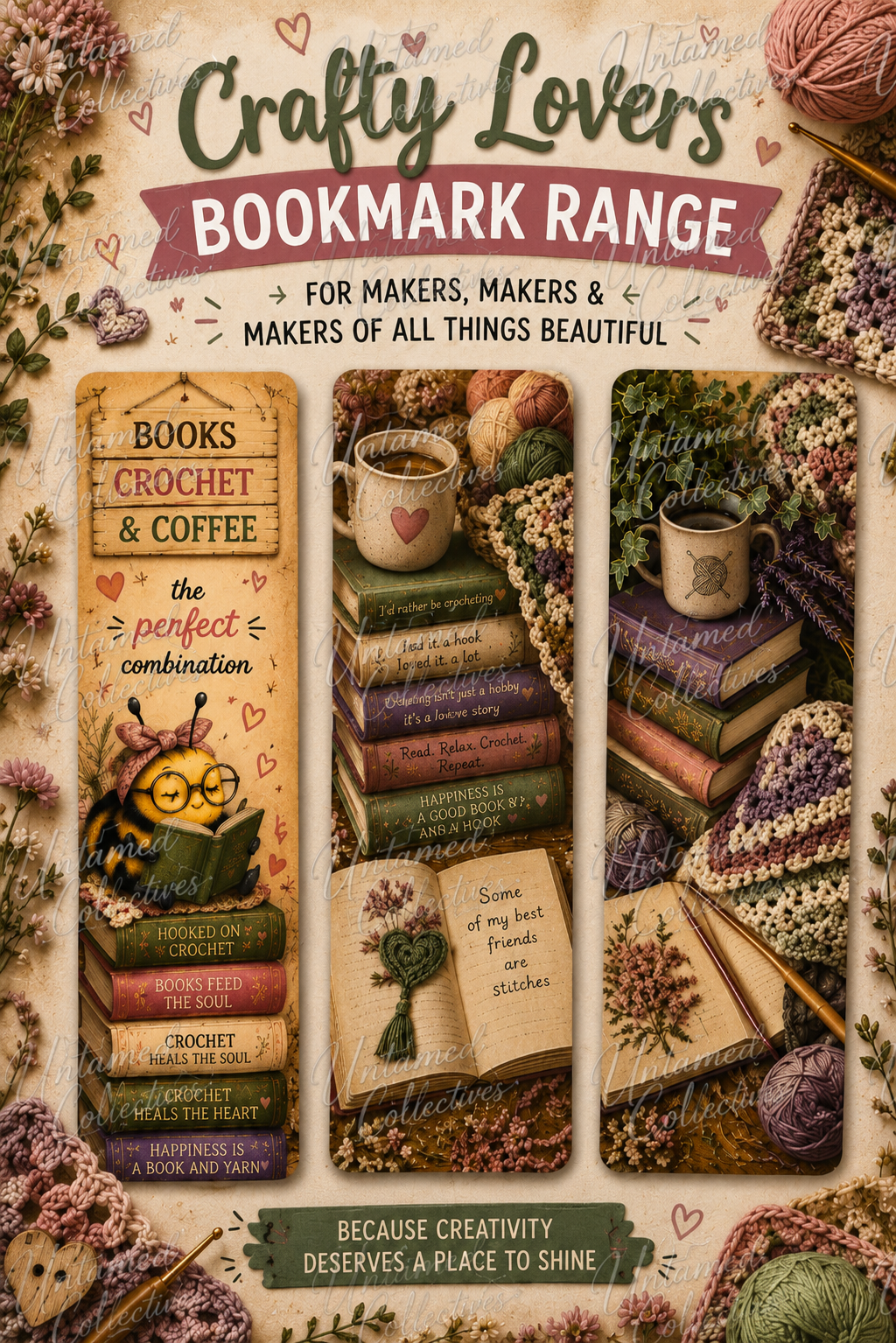 CRAFT LOVERS - Handmade Bookmarks