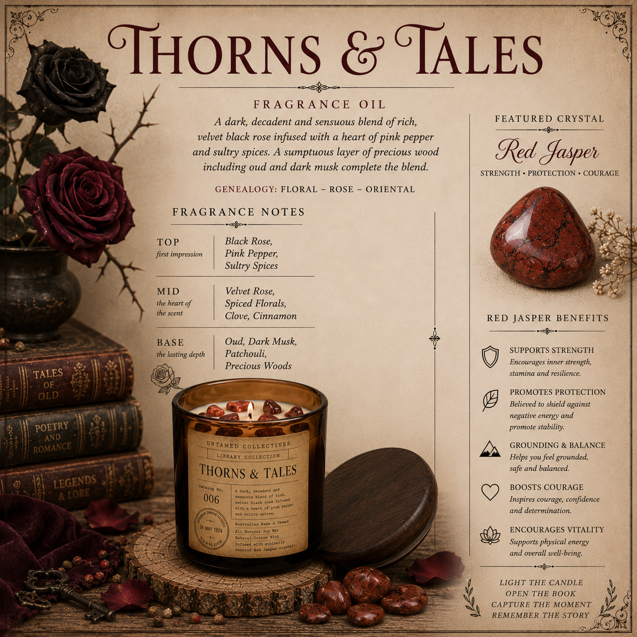 Library Collection™ Luxury Bookish Soy Wax Candle