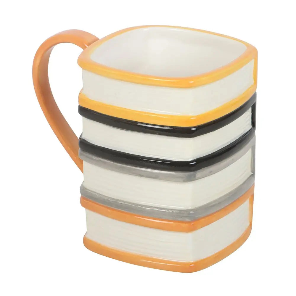 Haunted Library Book Stack Mug