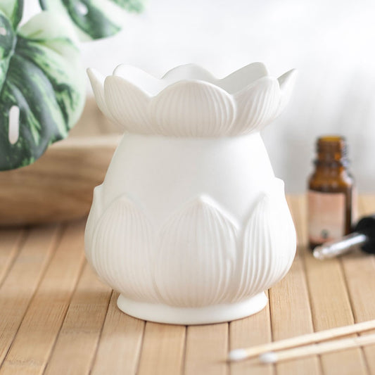 White Lotus Oil & Wax Burner