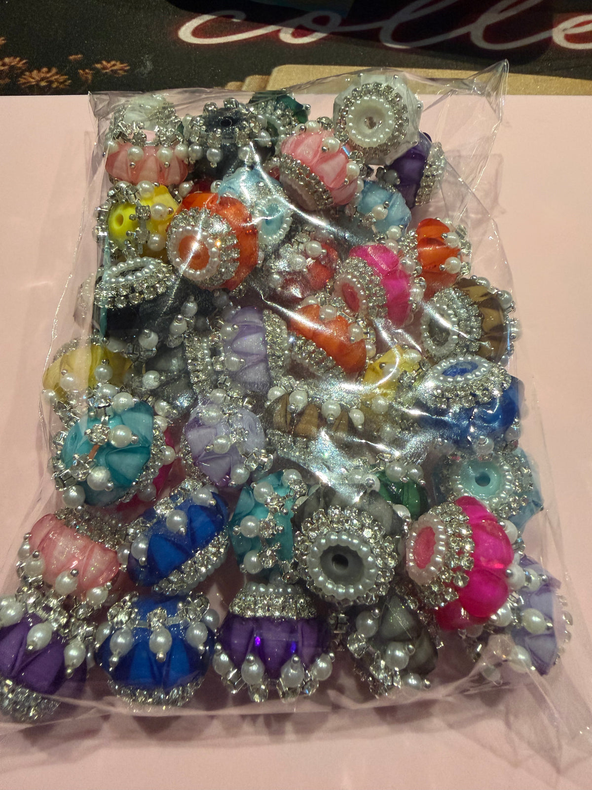 Fancy beads with pearls bundle