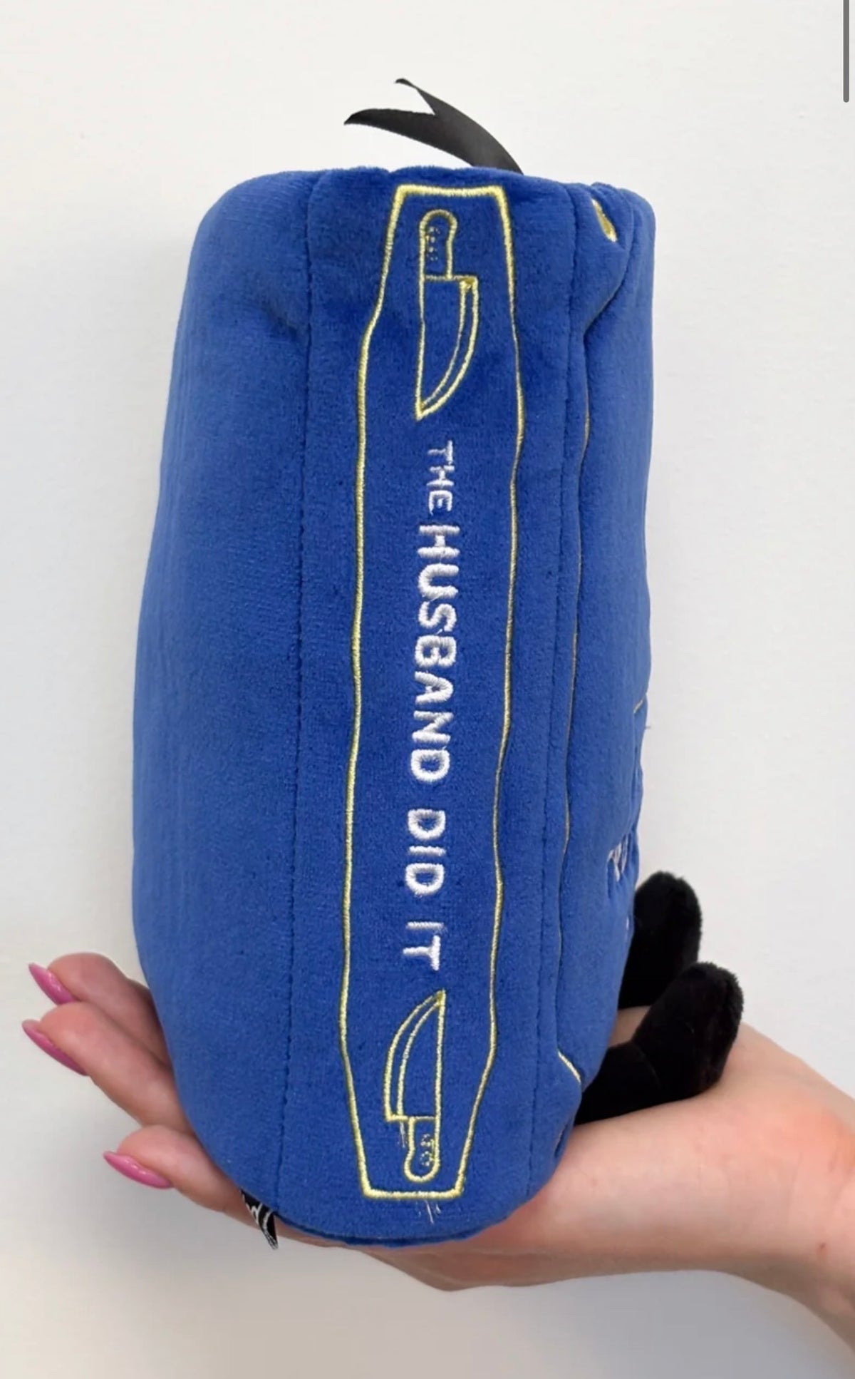 "I Like My True Crimes Solved" Book Plush