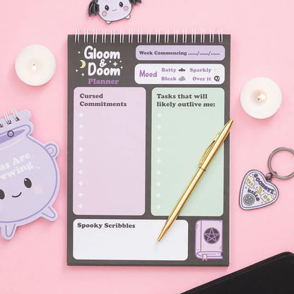 Gloom and Doom Weekly Desk Planner