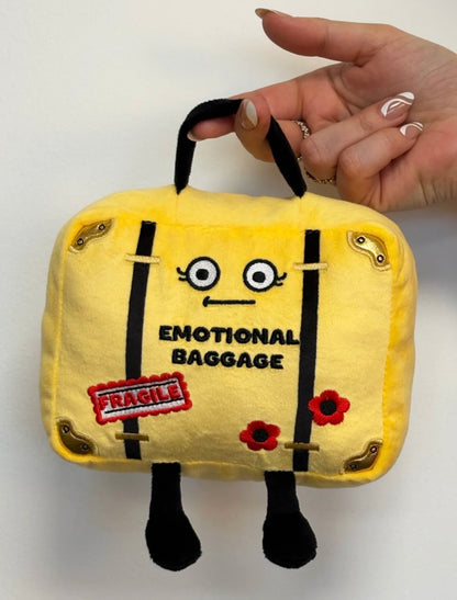 "Emotional Baggage" Suitcase Plush