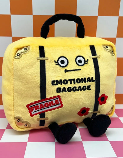 "Emotional Baggage" Suitcase Plush