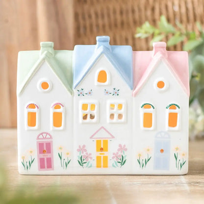 Home Sweet Home House Tealight Holder and Incense Cone Burner