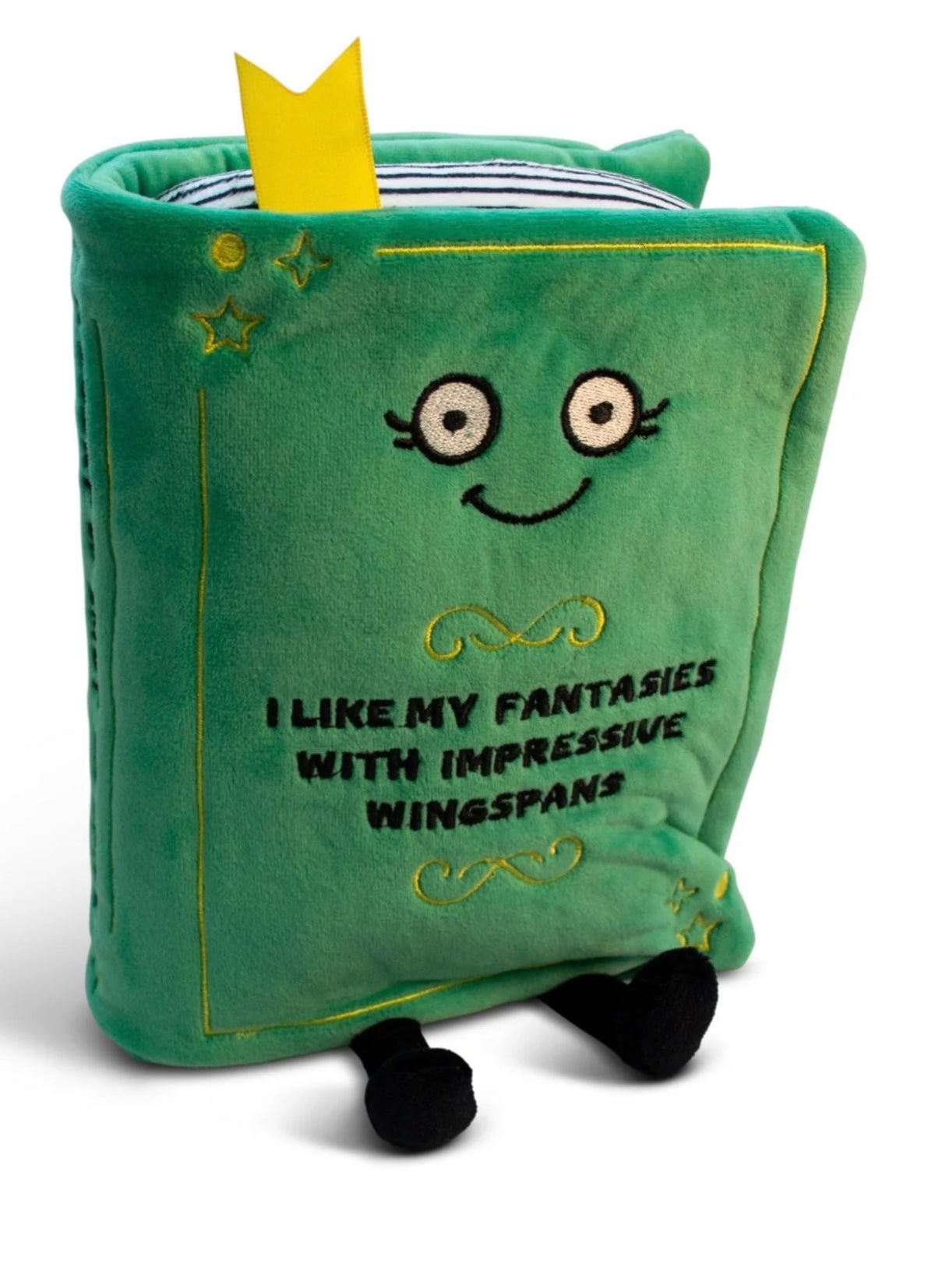 "I Like My Fantasies With Impressive Wingspans" Book Plush