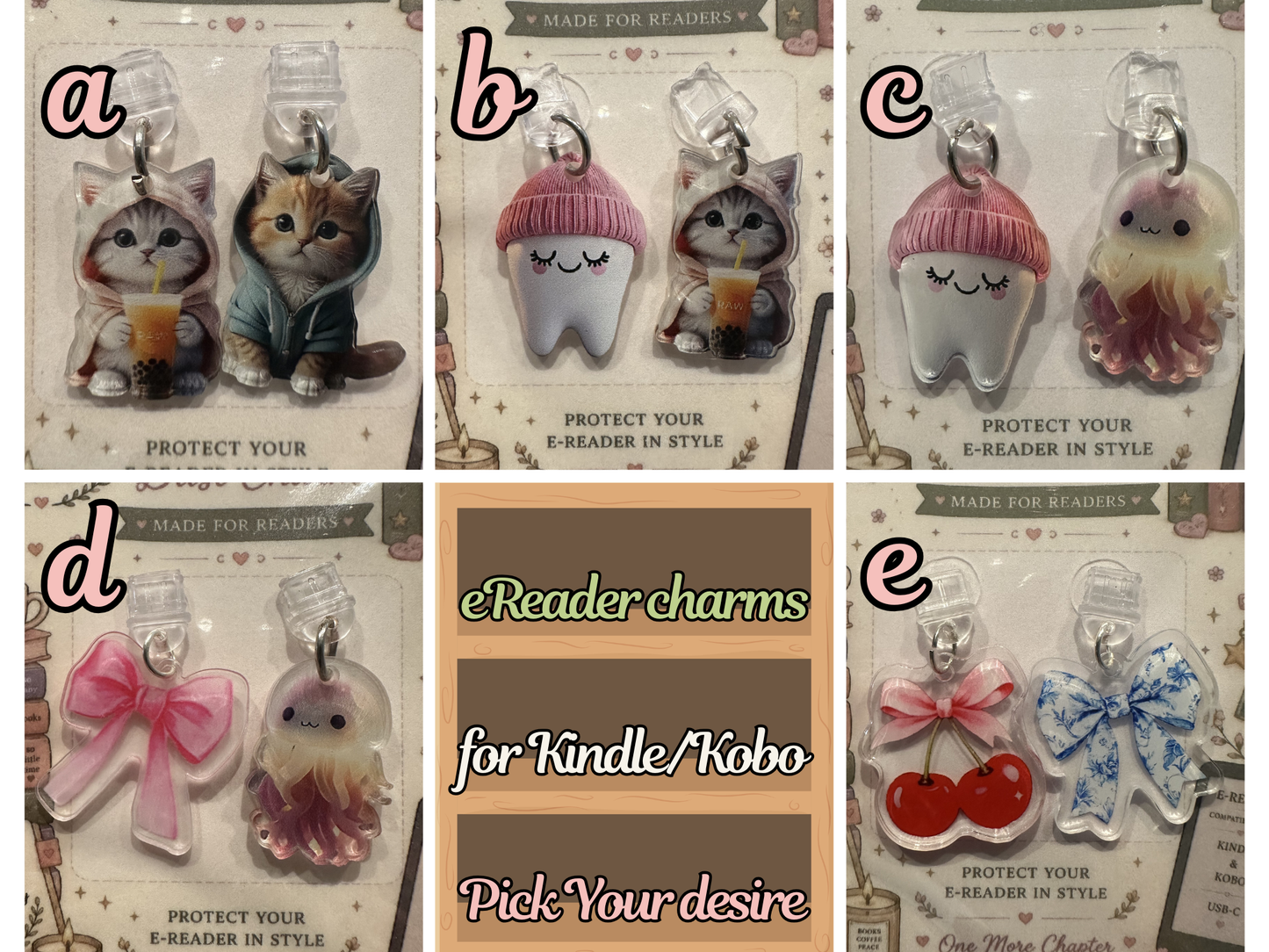 E-Reader Dust Charms (2 Pack)