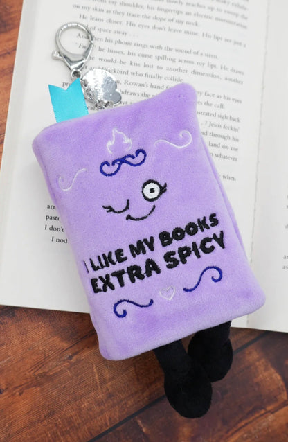 “I Like My Books Extra Spicy” Book Bag Charm