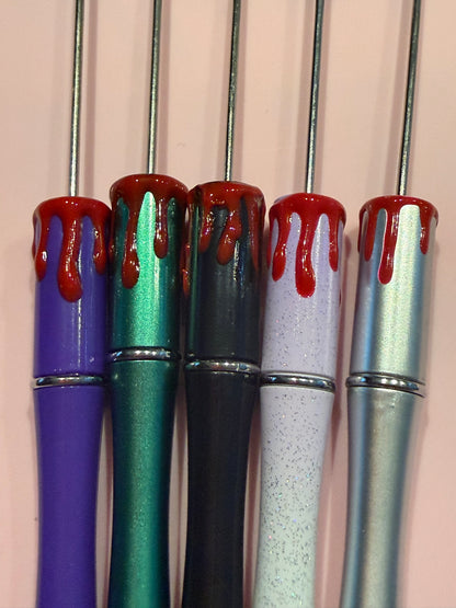 Blood Drip Look Beadable Pens