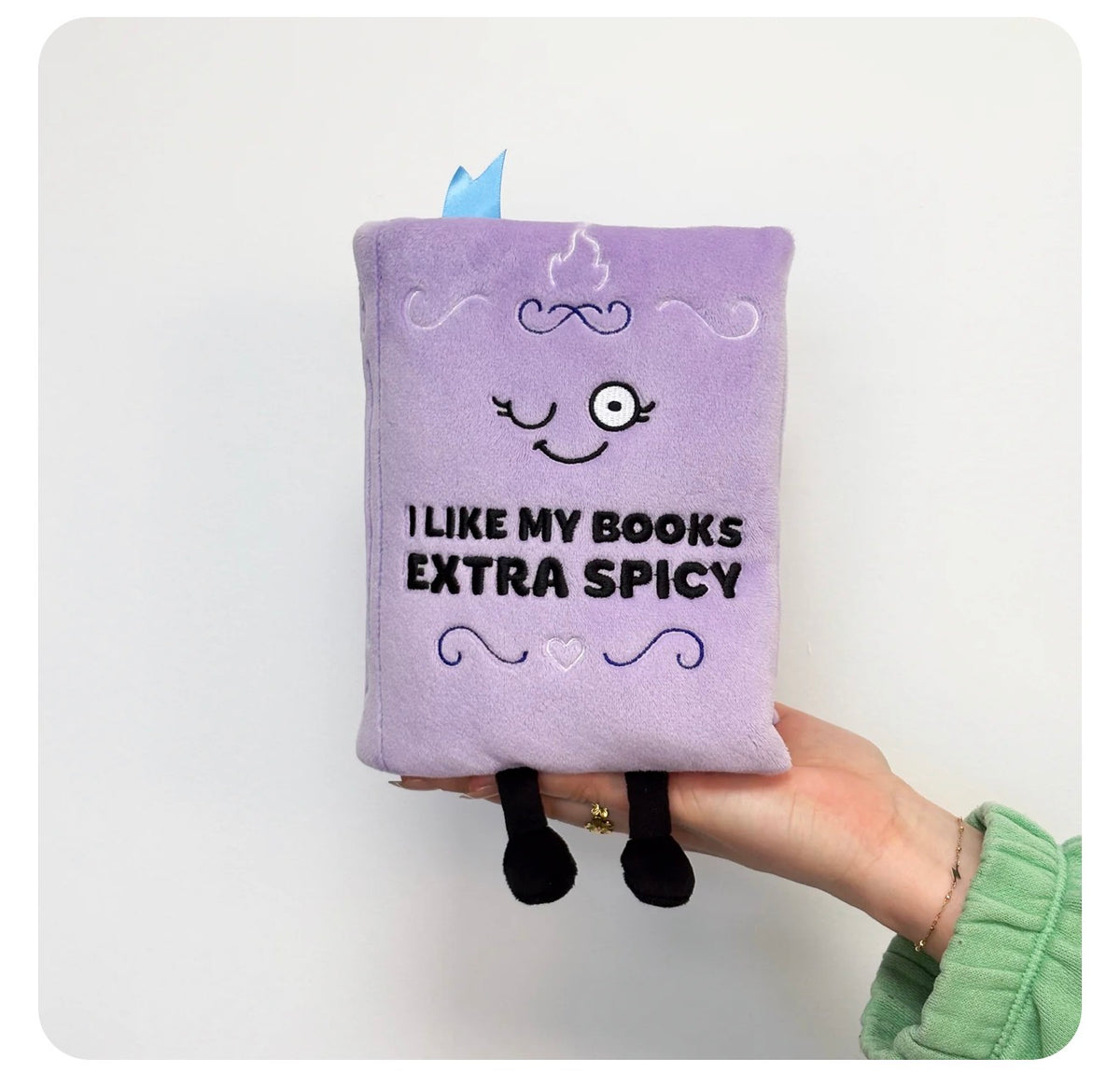 "I Like My Books Extra Spicy" Book Plush