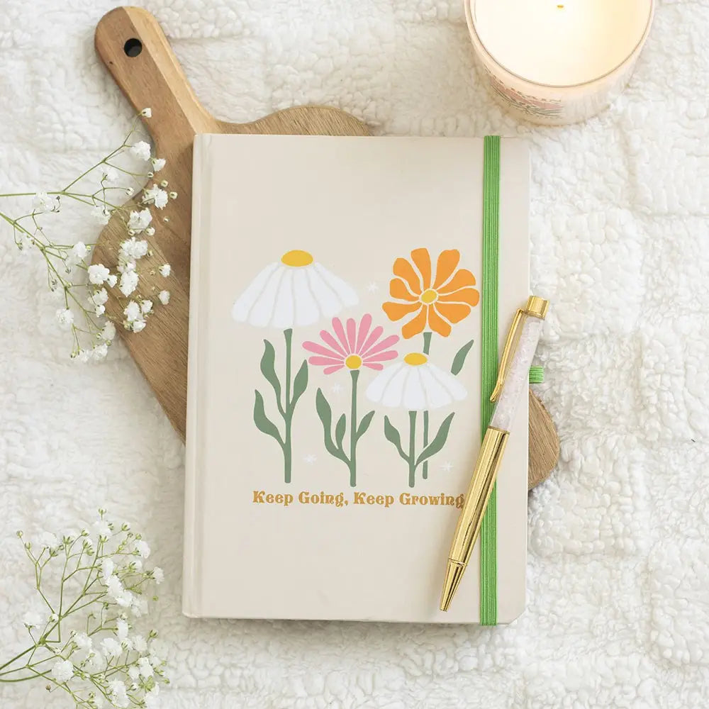 Reflection Journal with Rose Quartz Pen