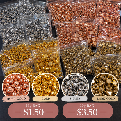 Metallic Jewellery Beads