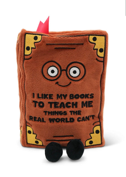 “I Like My Books to Teach Me Things the Real World Can’t” Non-fiction Book Plush