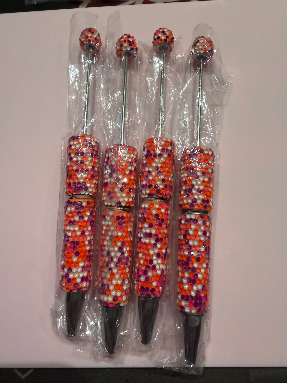 Multi Colour Rhinestone Beadable Pen