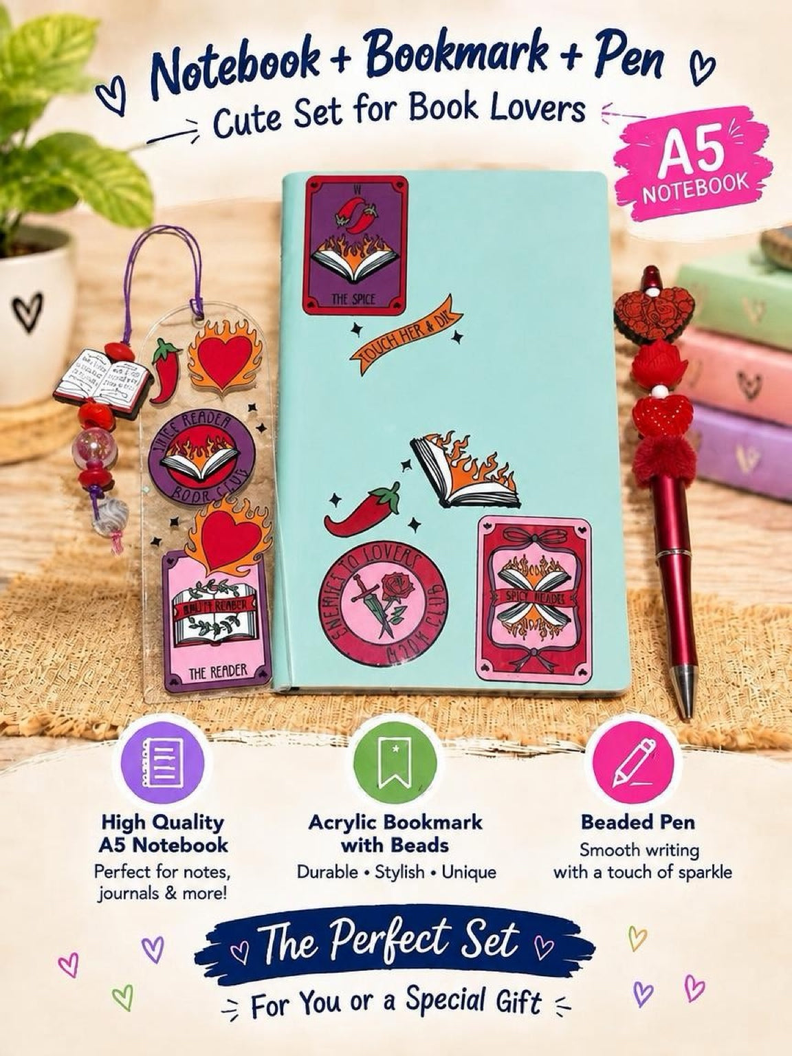 Notebook Gift Set- A6 & A5 sizes
