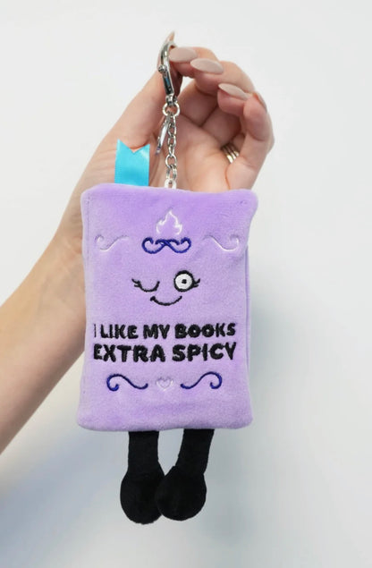 “I Like My Books Extra Spicy” Book Bag Charm