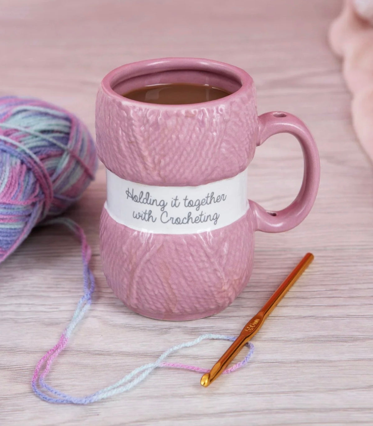 Crochet Mug - Holding It Together