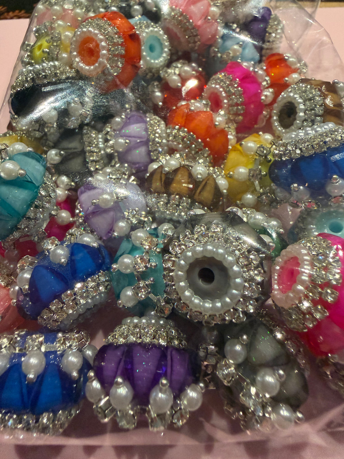 Fancy beads with pearls bundle