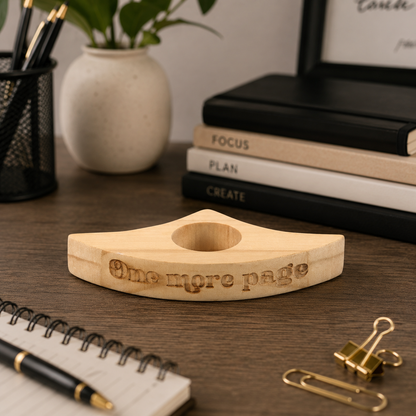 Book Worm Wooden Thumb Page Holder