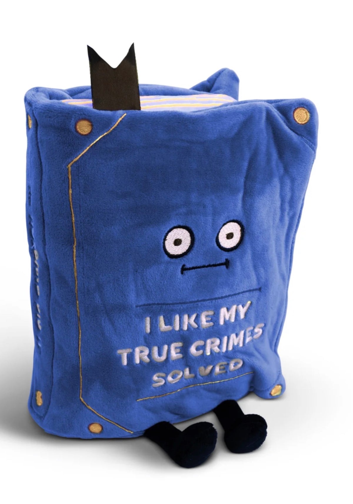 "I Like My True Crimes Solved" Book Plush