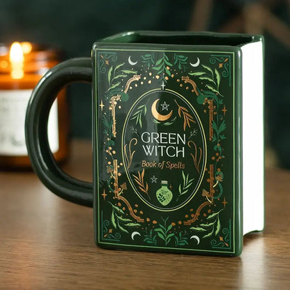 Green Witch Spellbook Mug
