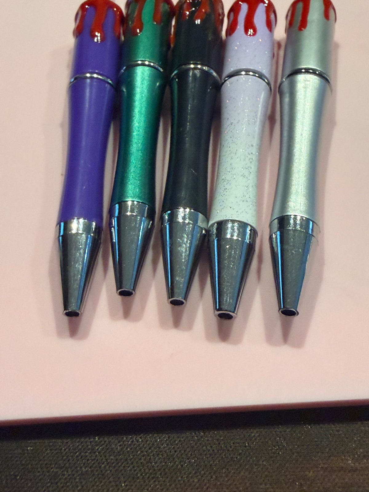 Blood Drip Look Beadable Pens