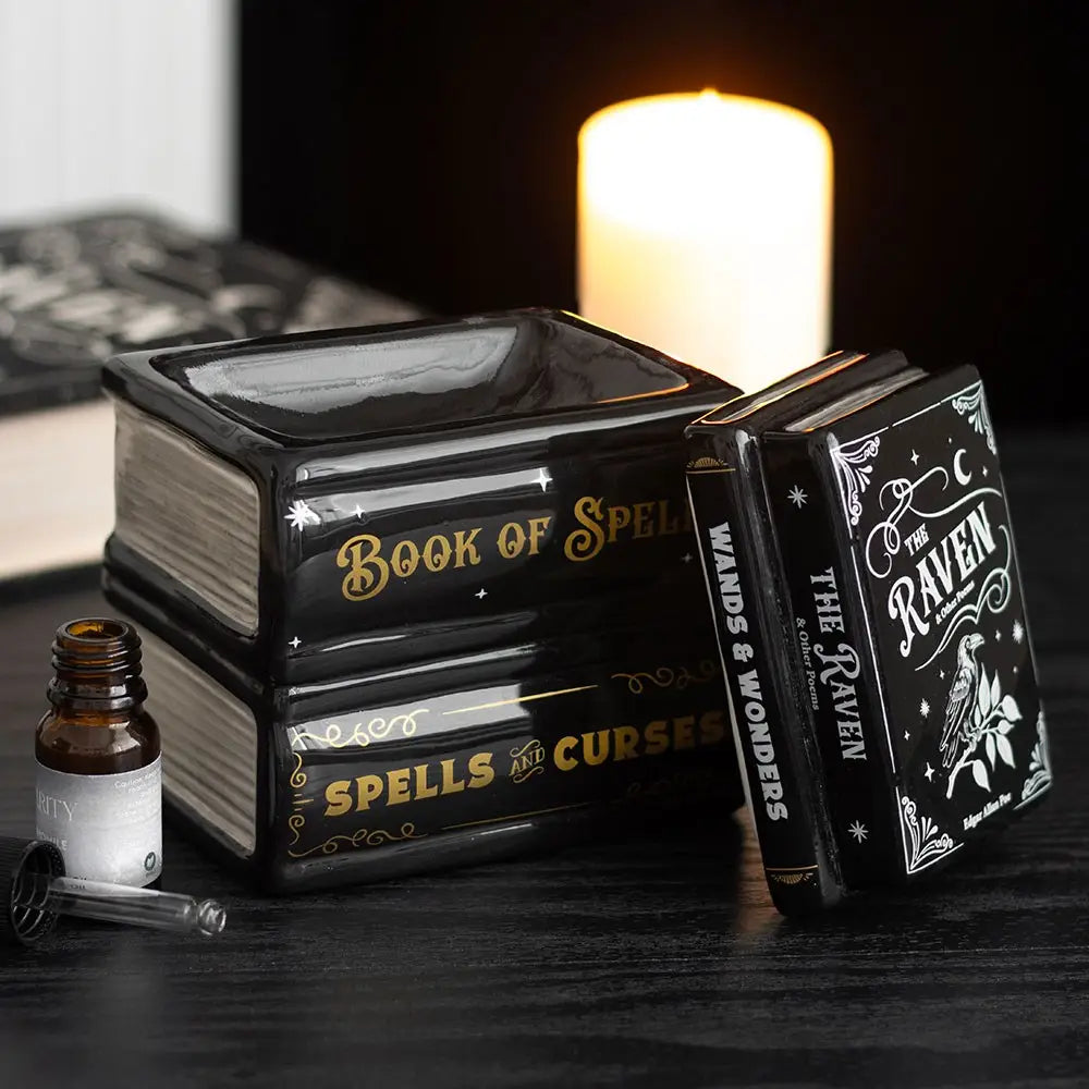 The Raven Book Stack Melt Warmer