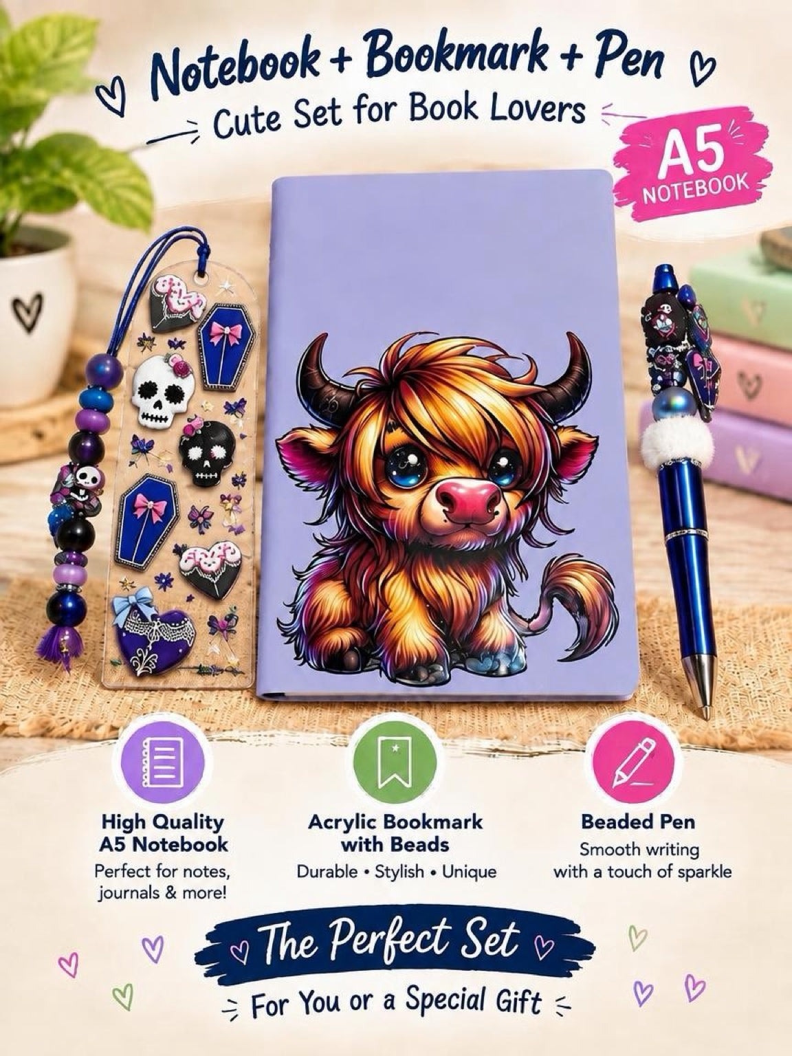 Notebook Gift Set- A6 & A5 sizes