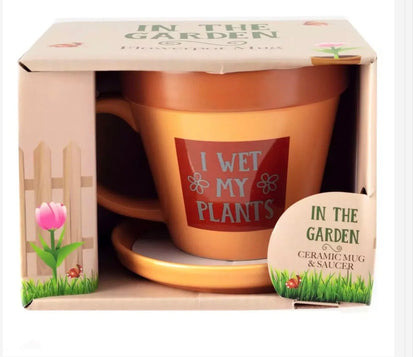 Plant Pot Mug - I Wet My Plants