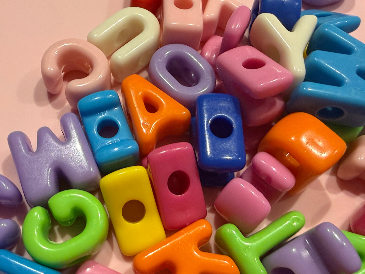 Alphabet Beads bag