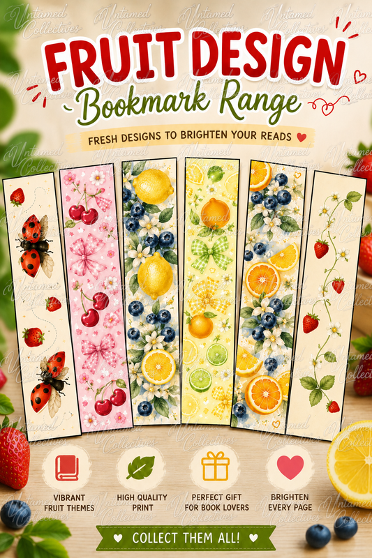 FRUITS - Handmade Bookmarks