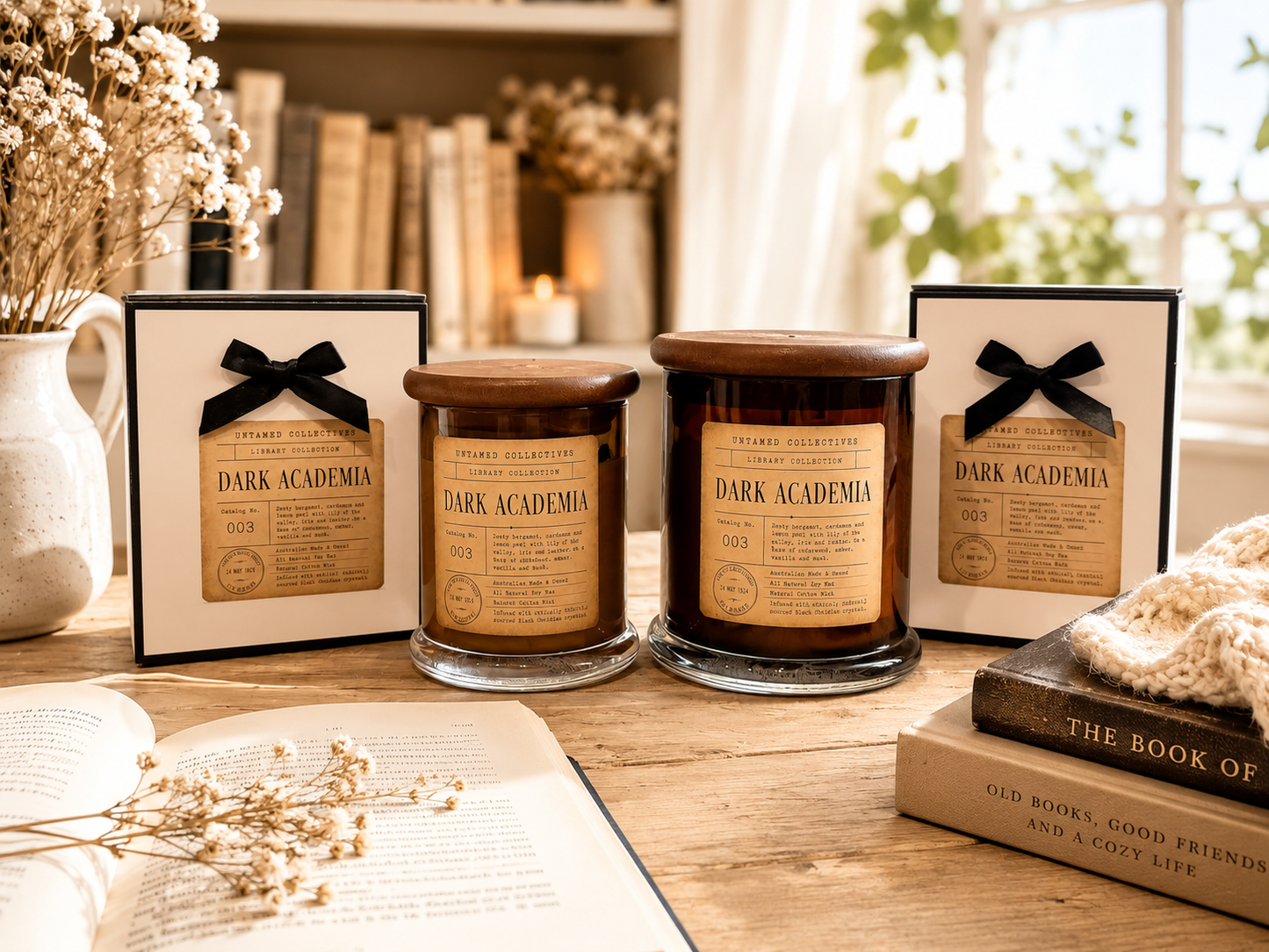 Library Collection™ Luxury Bookish Soy Wax Candle