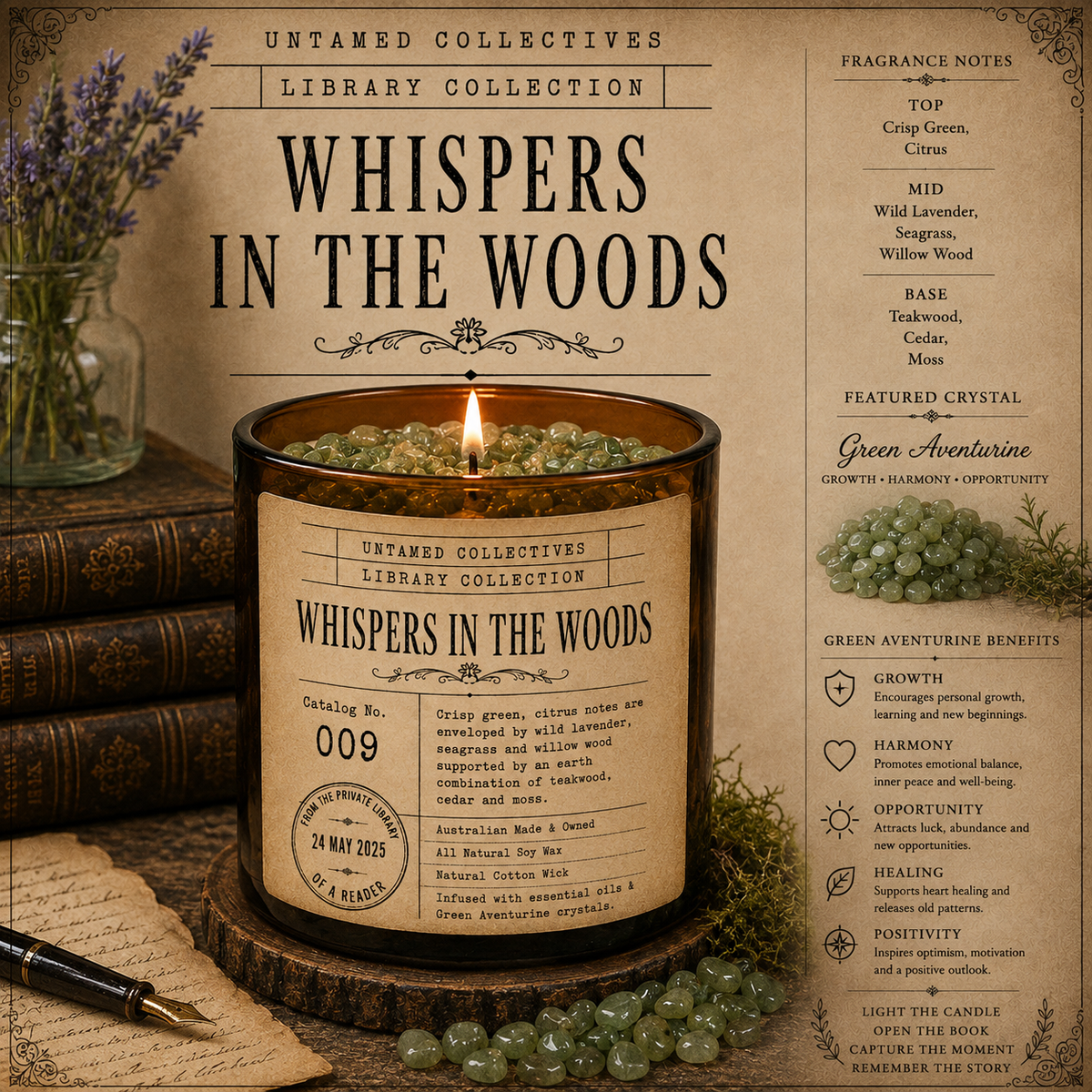 Library Collection™ Luxury Bookish Soy Wax Candle