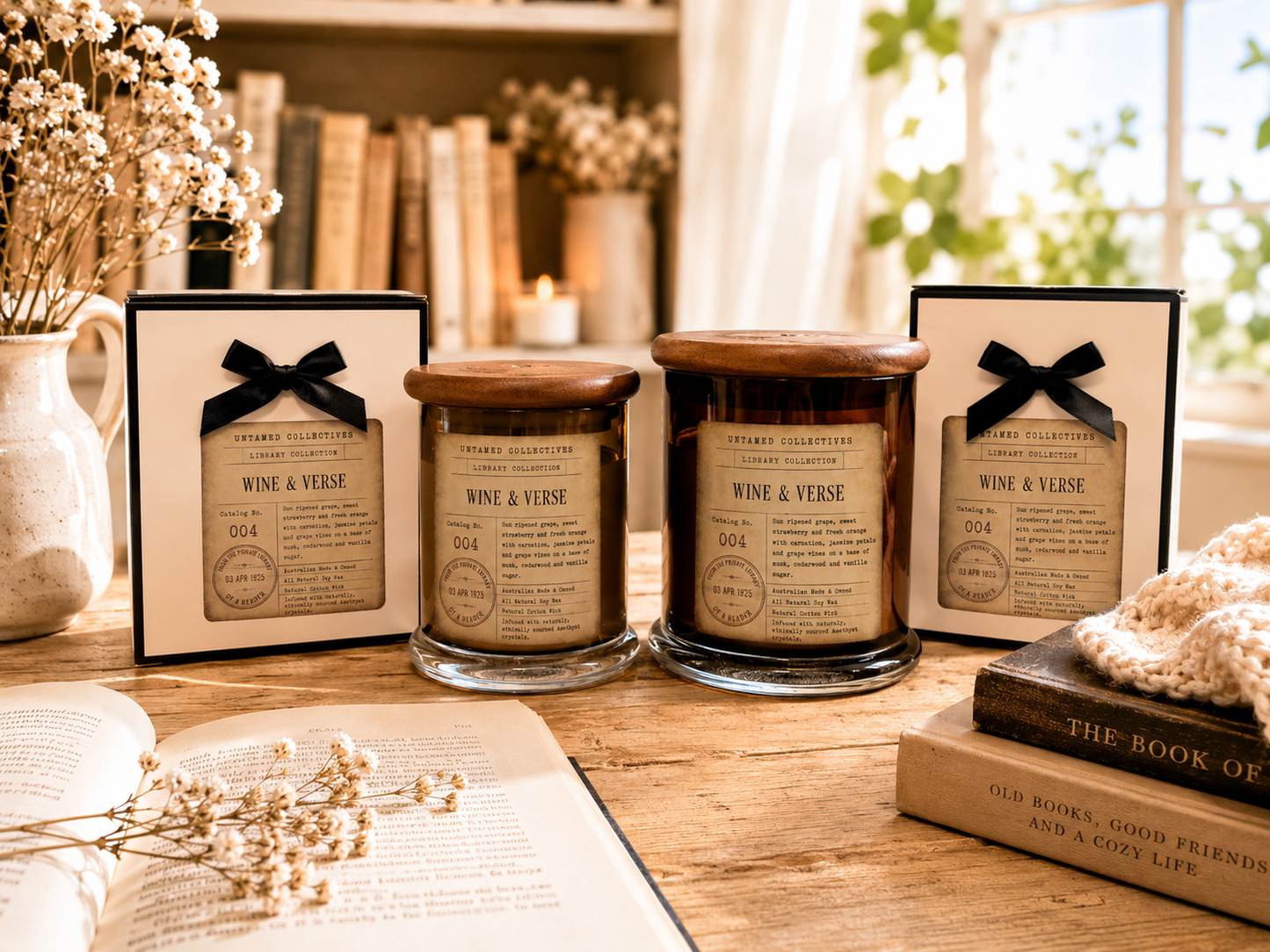 Library Collection™ Luxury Bookish Soy Wax Candle
