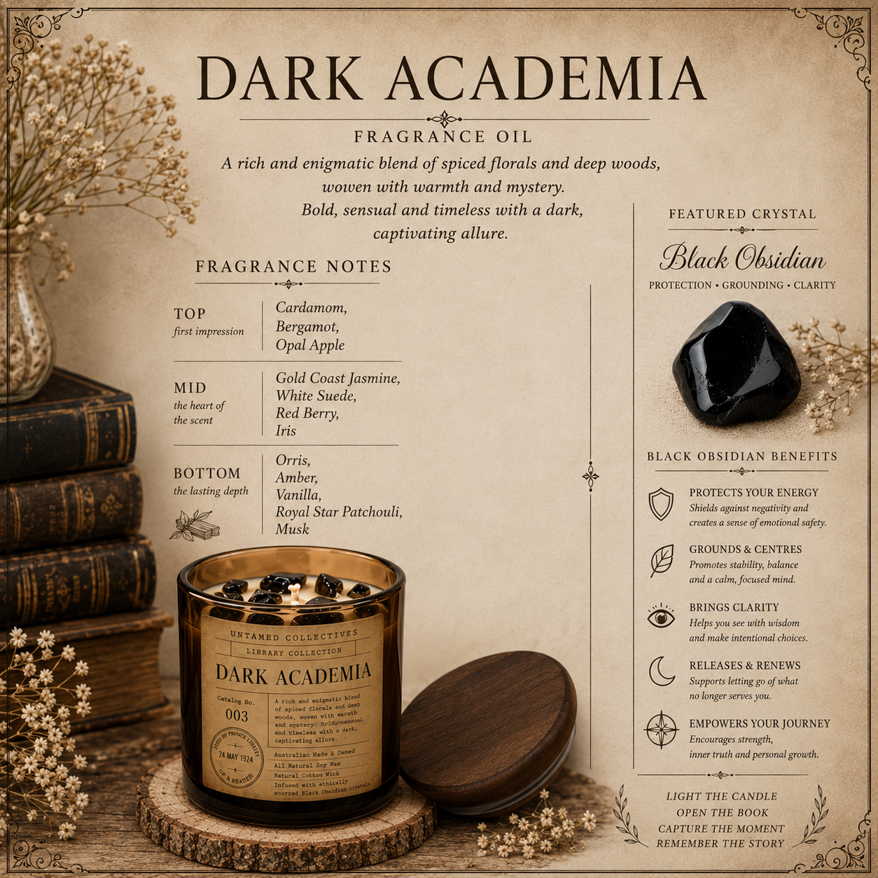 Library Collection™ Luxury Bookish Soy Wax Candle