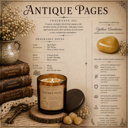 Library Collection™ Luxury Bookish Soy Wax Candle