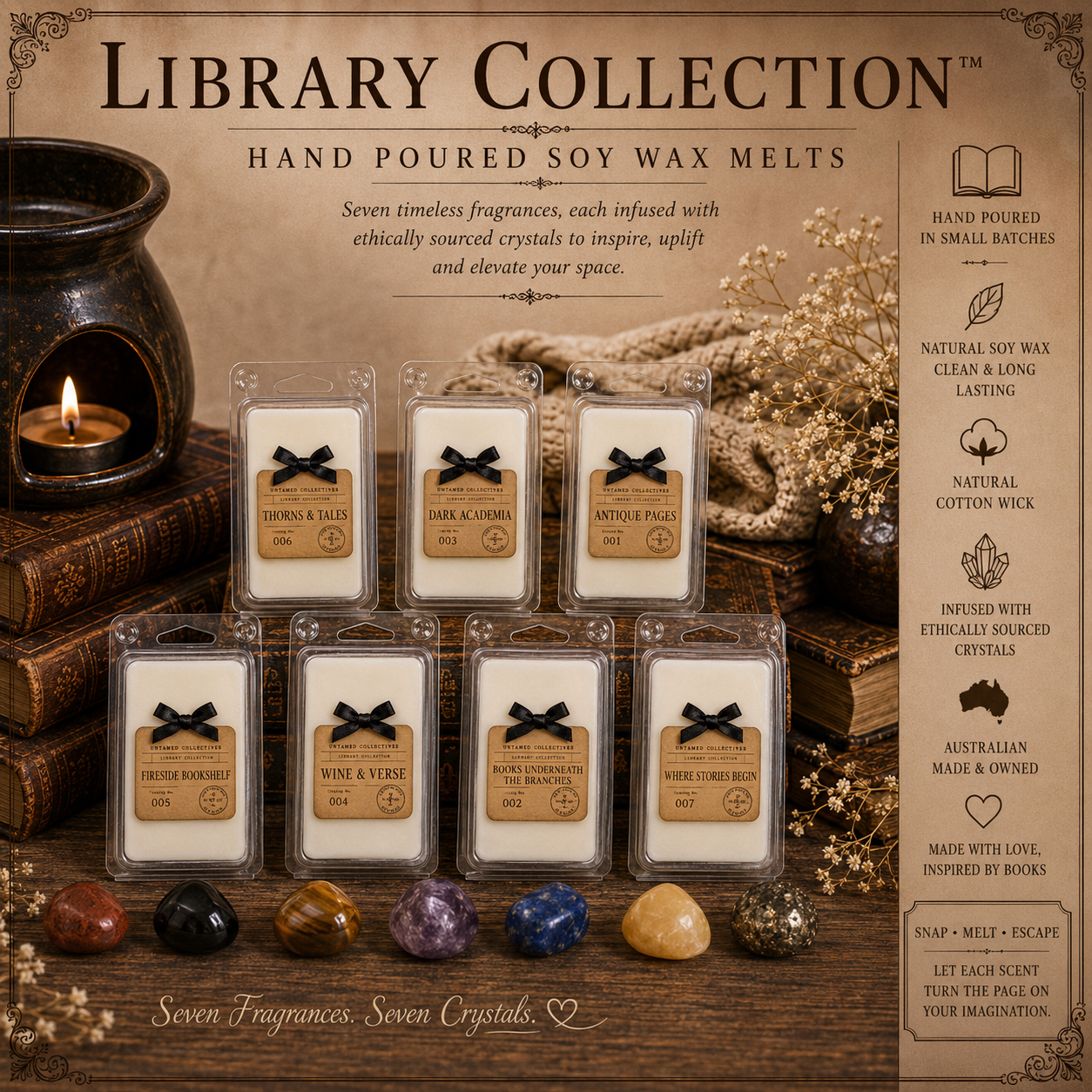 Library Collection™ Luxury Bookish Soy Wax Candle