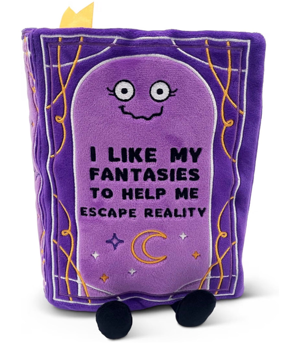 "I Like My Fantasies to Help Me Escape Reality" Book Plush