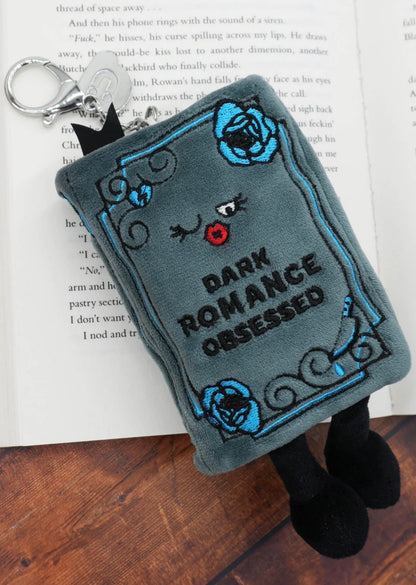 “Dark Romance Obsessed” Book Bag Charm