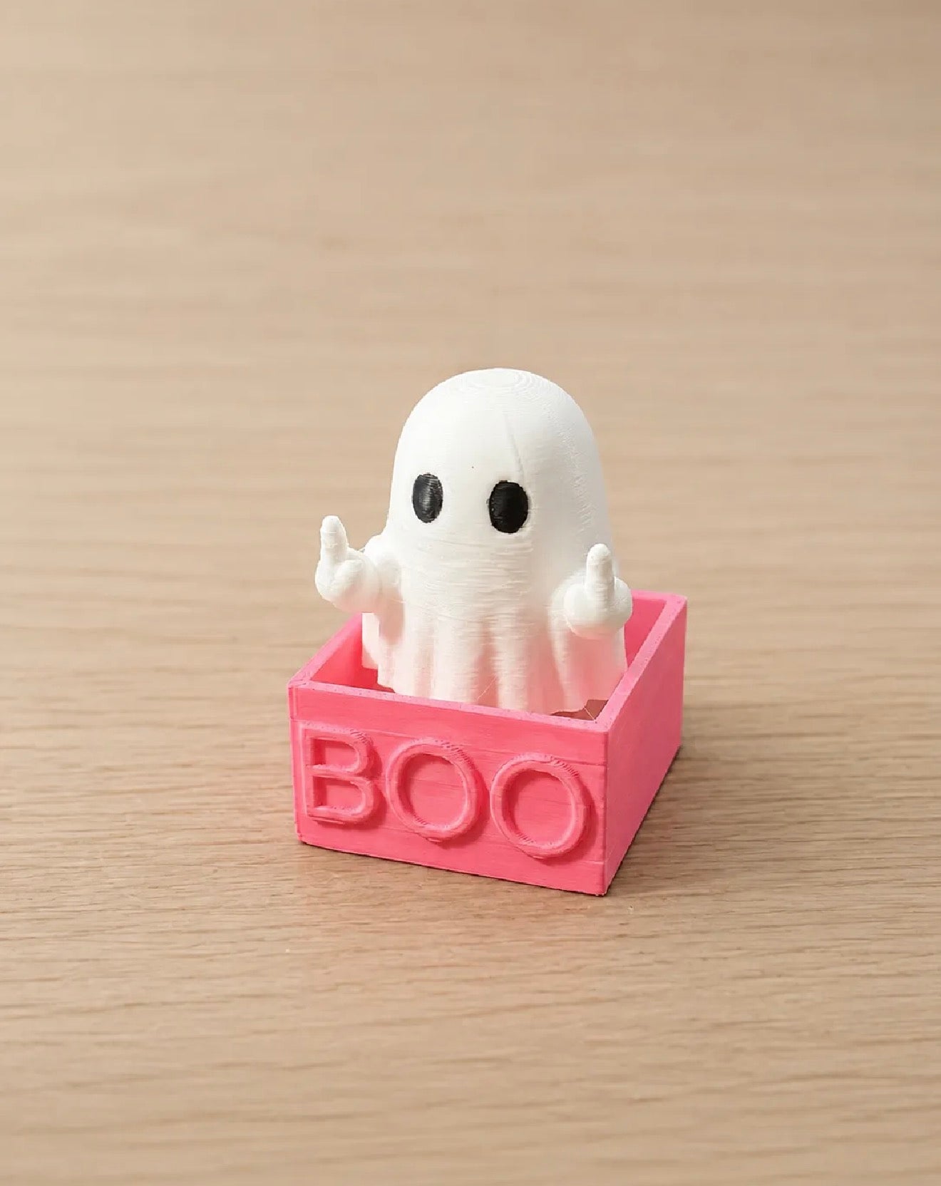 Ghost “BOO” Clicker – 3D Printed Fidget Toy