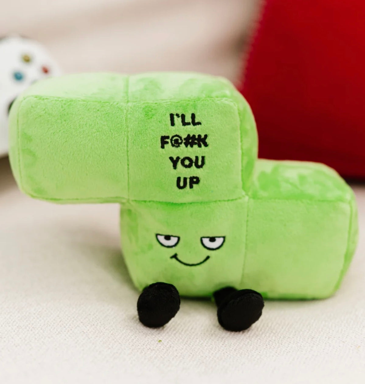 "I'll F@#k You Up" Block Plush