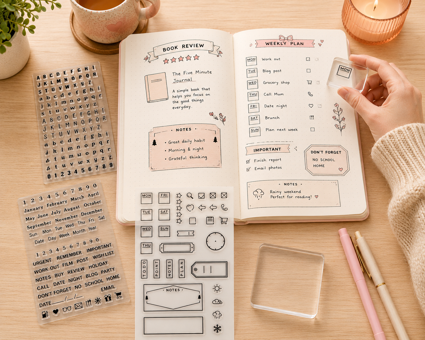 Reading Journal Era Stamp Collection