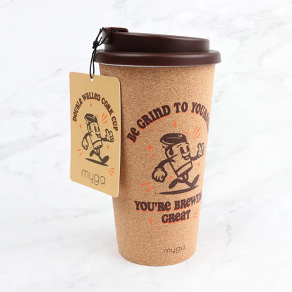 Be Grind Cork Coffee Cup