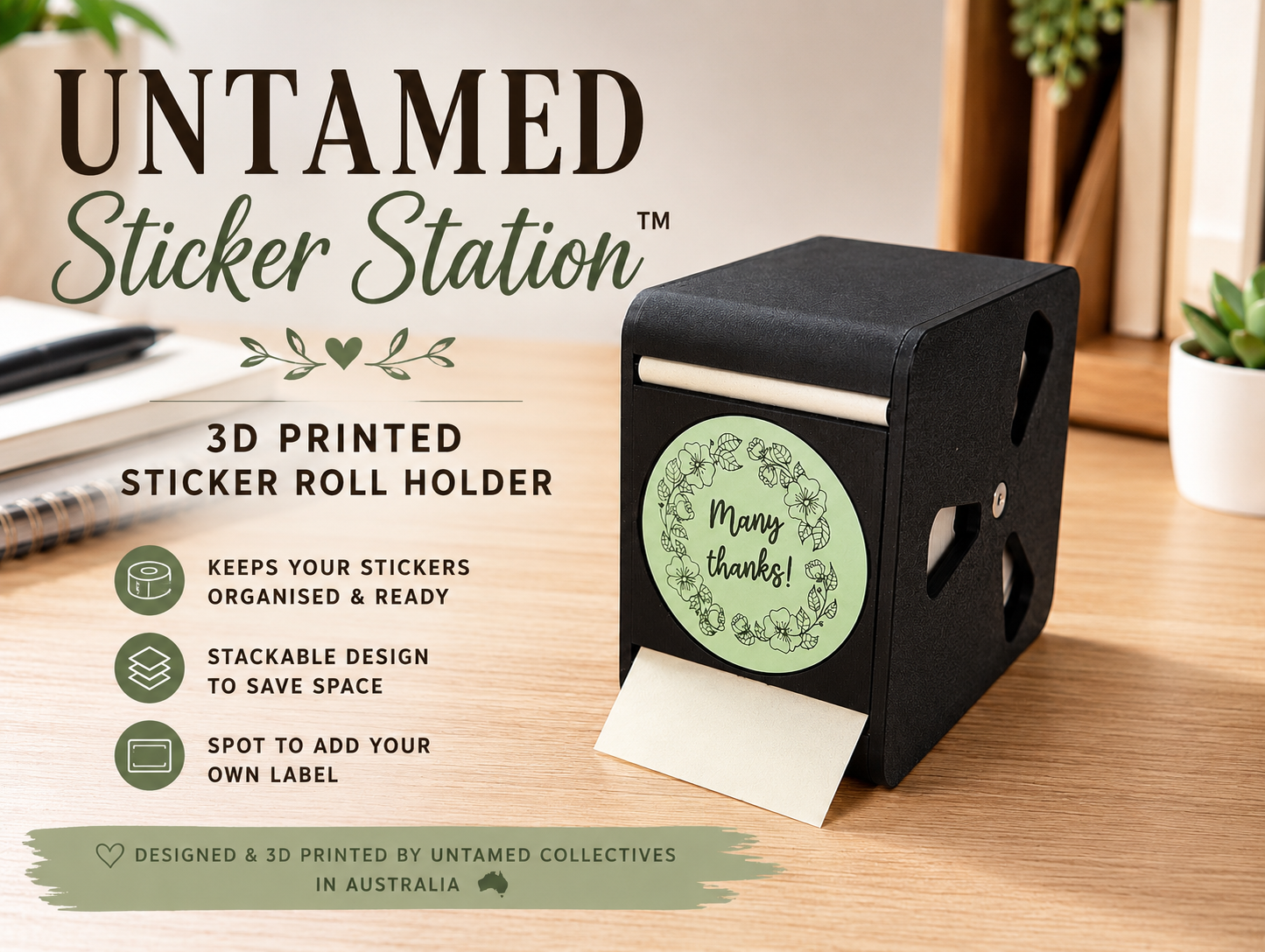 Untamed Pack & Peel™ Sticker Holder