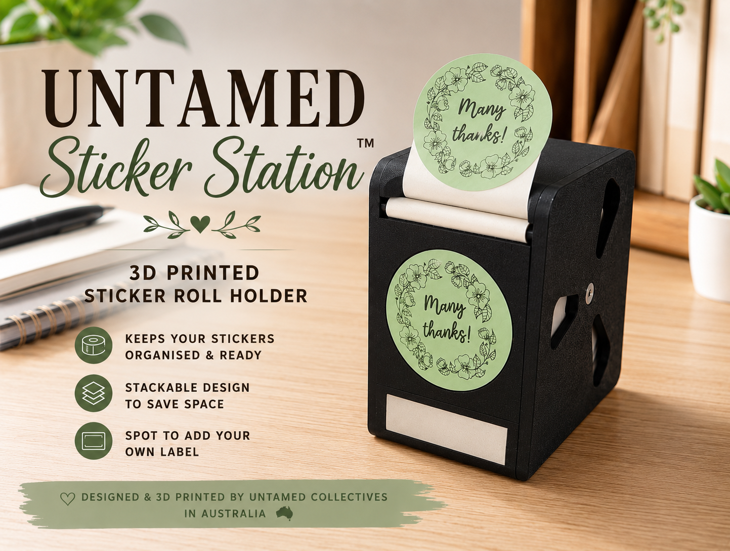 Untamed Pack & Peel™ Sticker Holder