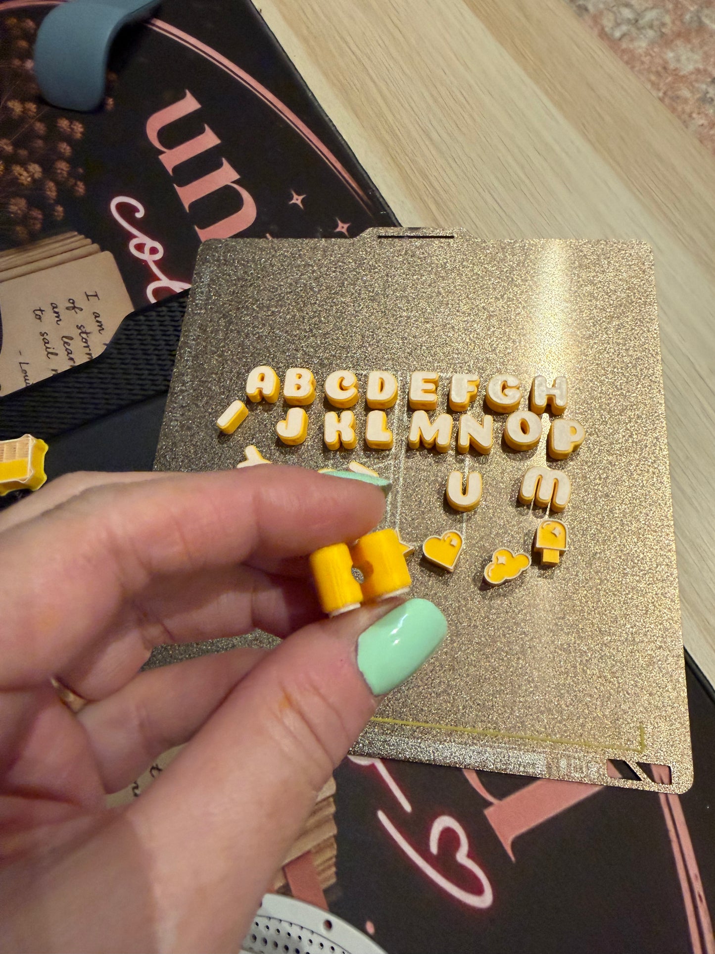 3D Printed Alphabet Bead Set – Craft & Beading Letters