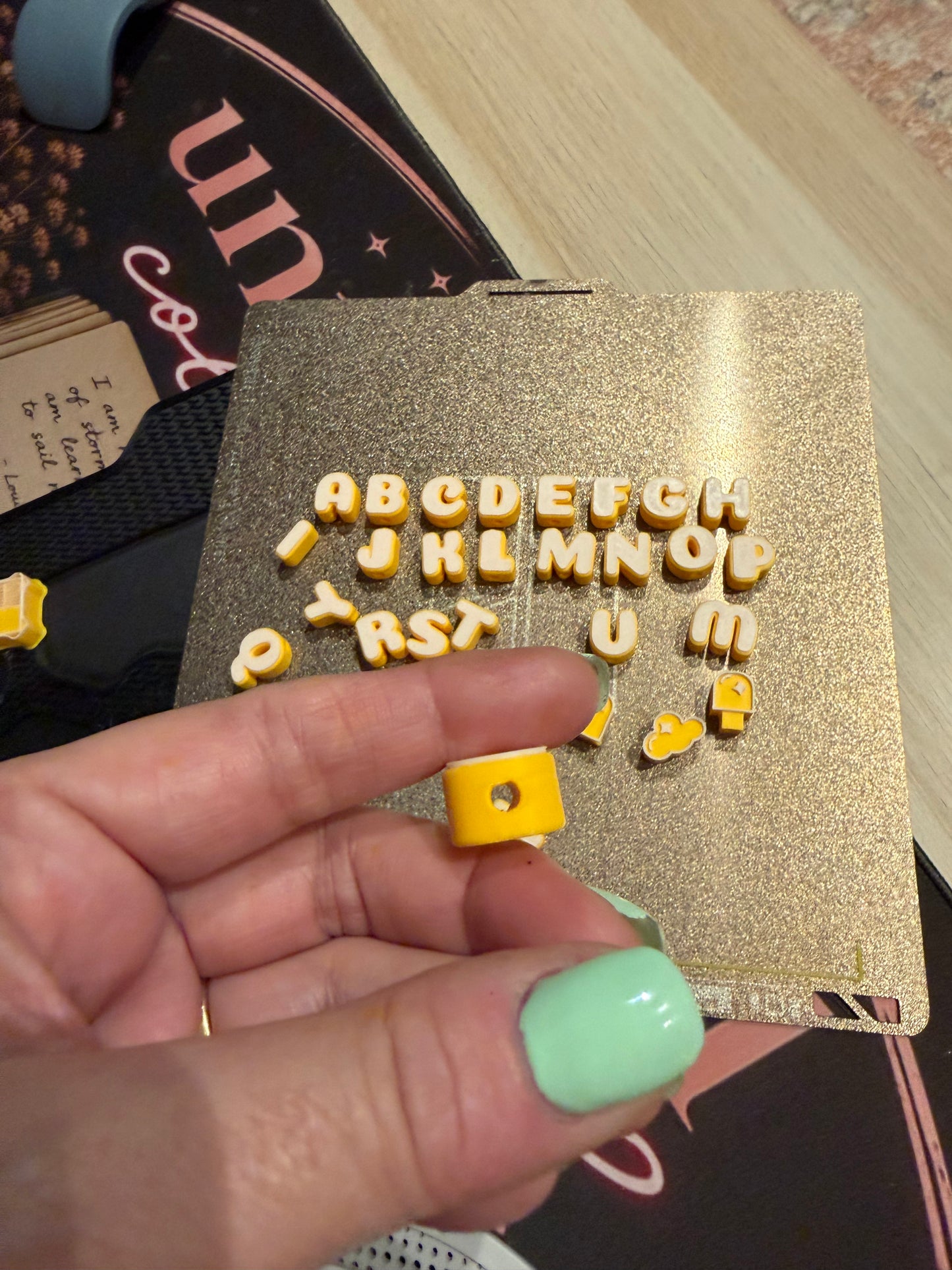 3D Printed Alphabet Bead Set – Craft & Beading Letters